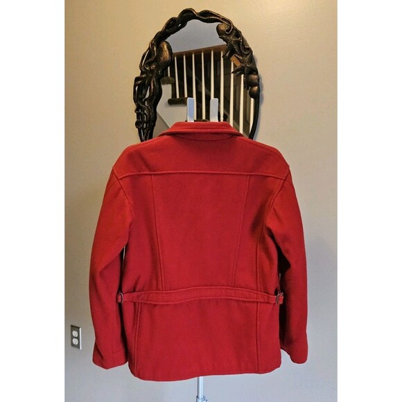 Polo Ralph Lauren Vtg 80s Wool Jacket Coat Mens M Utility Chore Buckleback USA - Picture 8 of 12